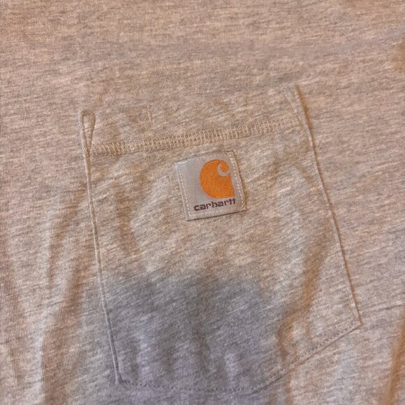 Carhartt Relaxed Fit Long Sleeve Quarter Zip Mock Neck TShirt Size 3XL TK4255-M - Picture 2 of 5